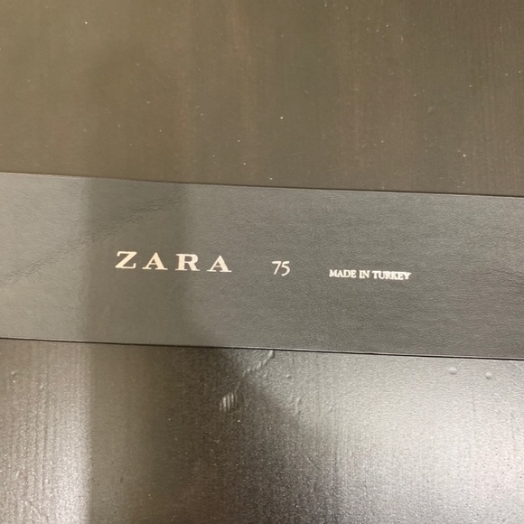 ZARA NWOT Black Thick Belt - Picture 5 of 7